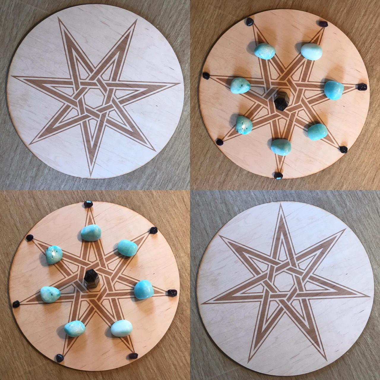 Faery Star Crystal Grid - Earth Family Crystals