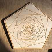 Geometric Pentagon Crystal Grid 