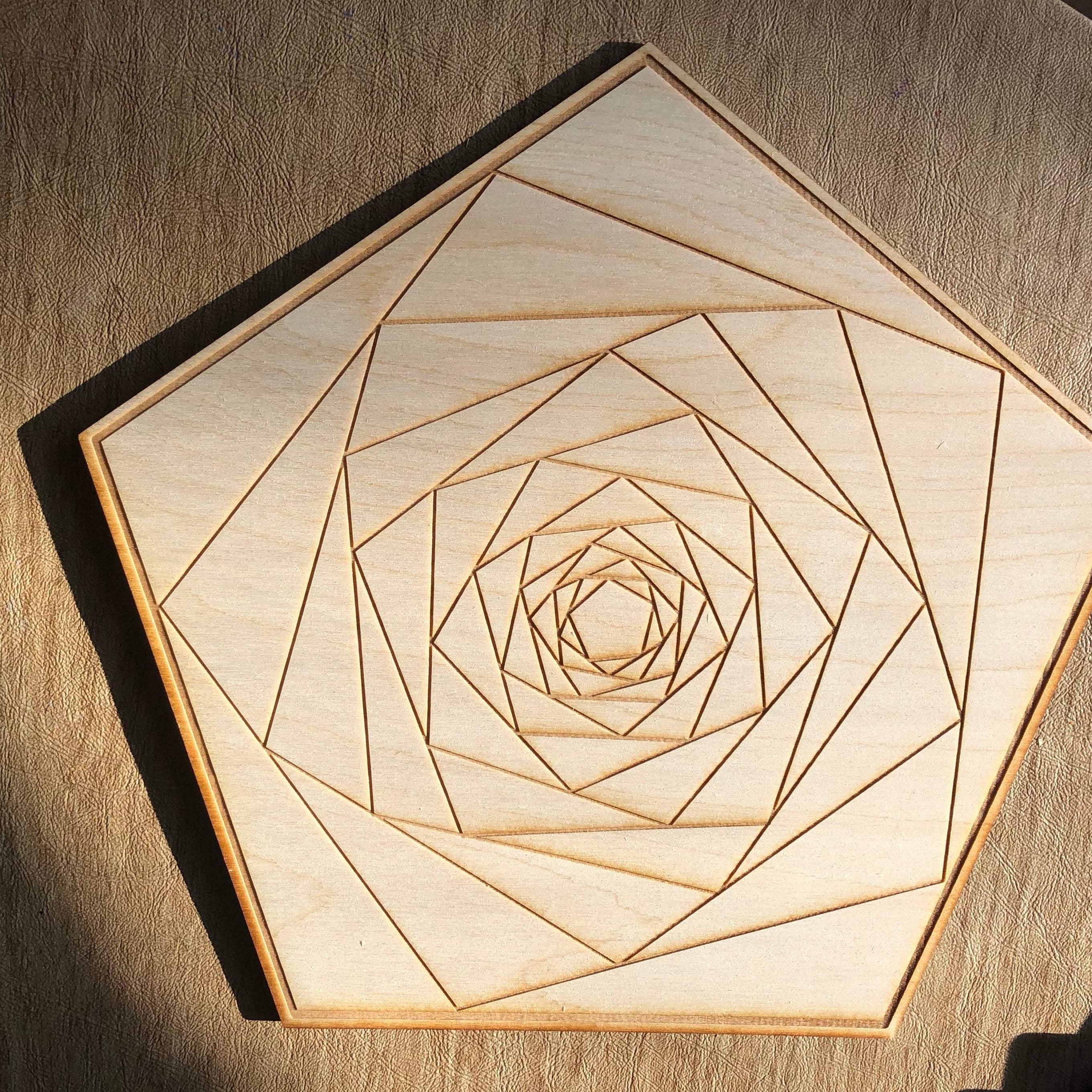 Geometric Pentagon Crystal Grid 
