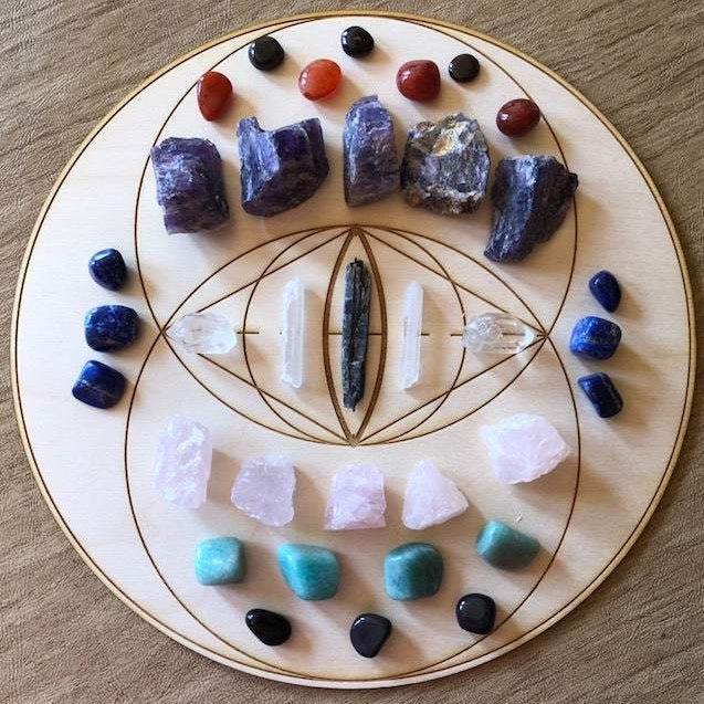 Vesica Piscis Crystal Grid  
