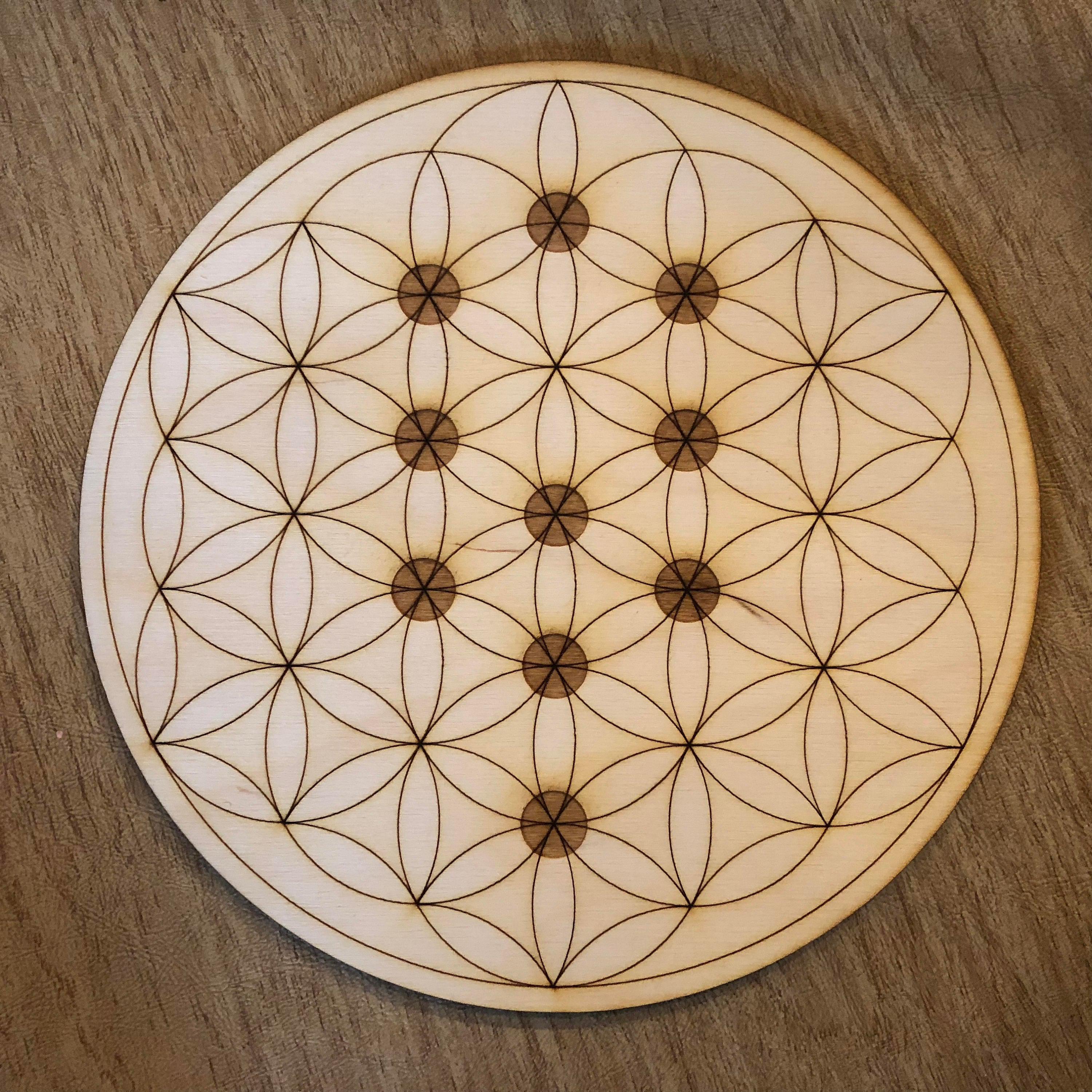 Flower of Life  Tree of Life Crystal Grid 