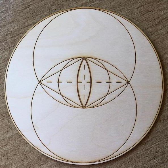 Vesica Piscis Crystal Grid  