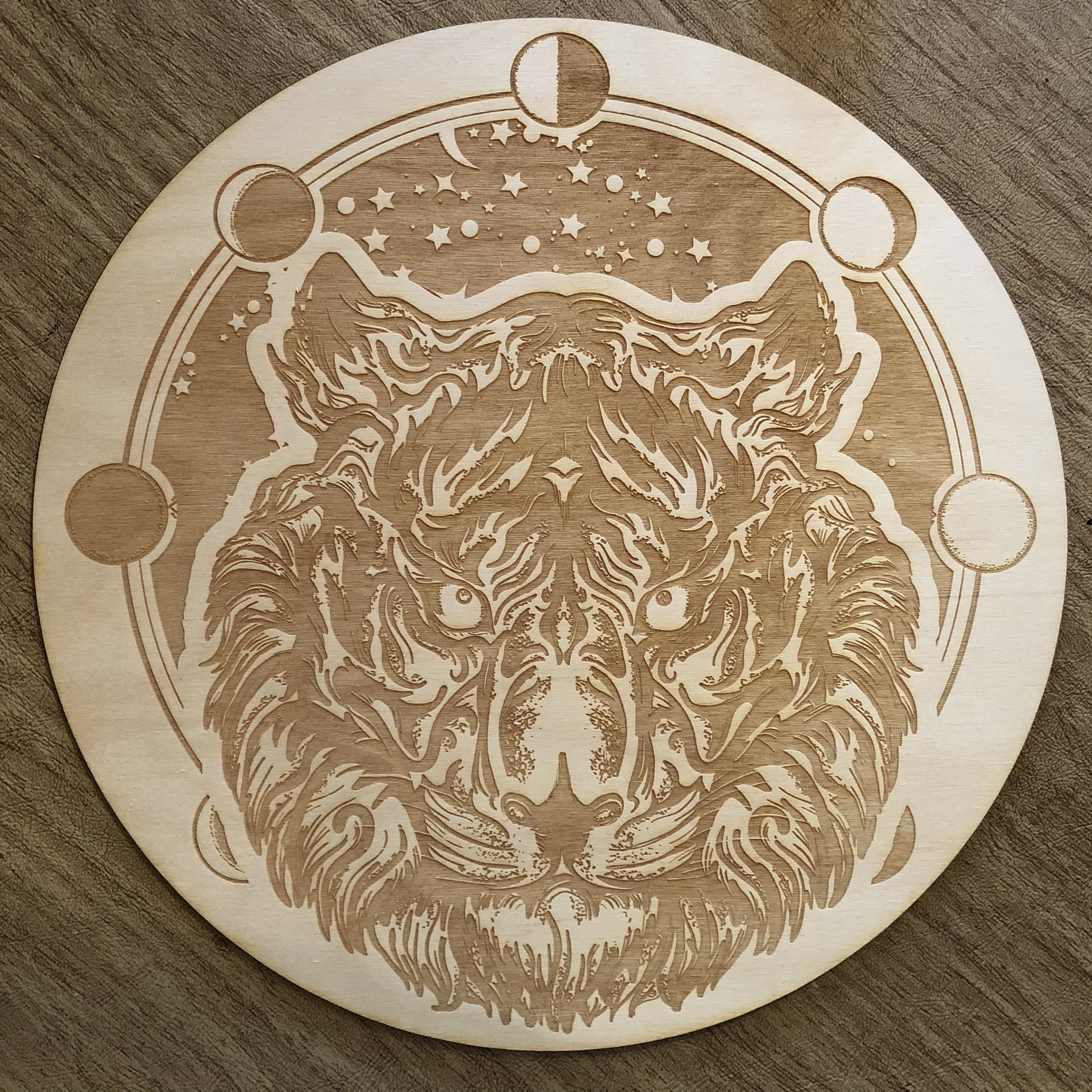 Tiger Moon Phase Crystal Grid 