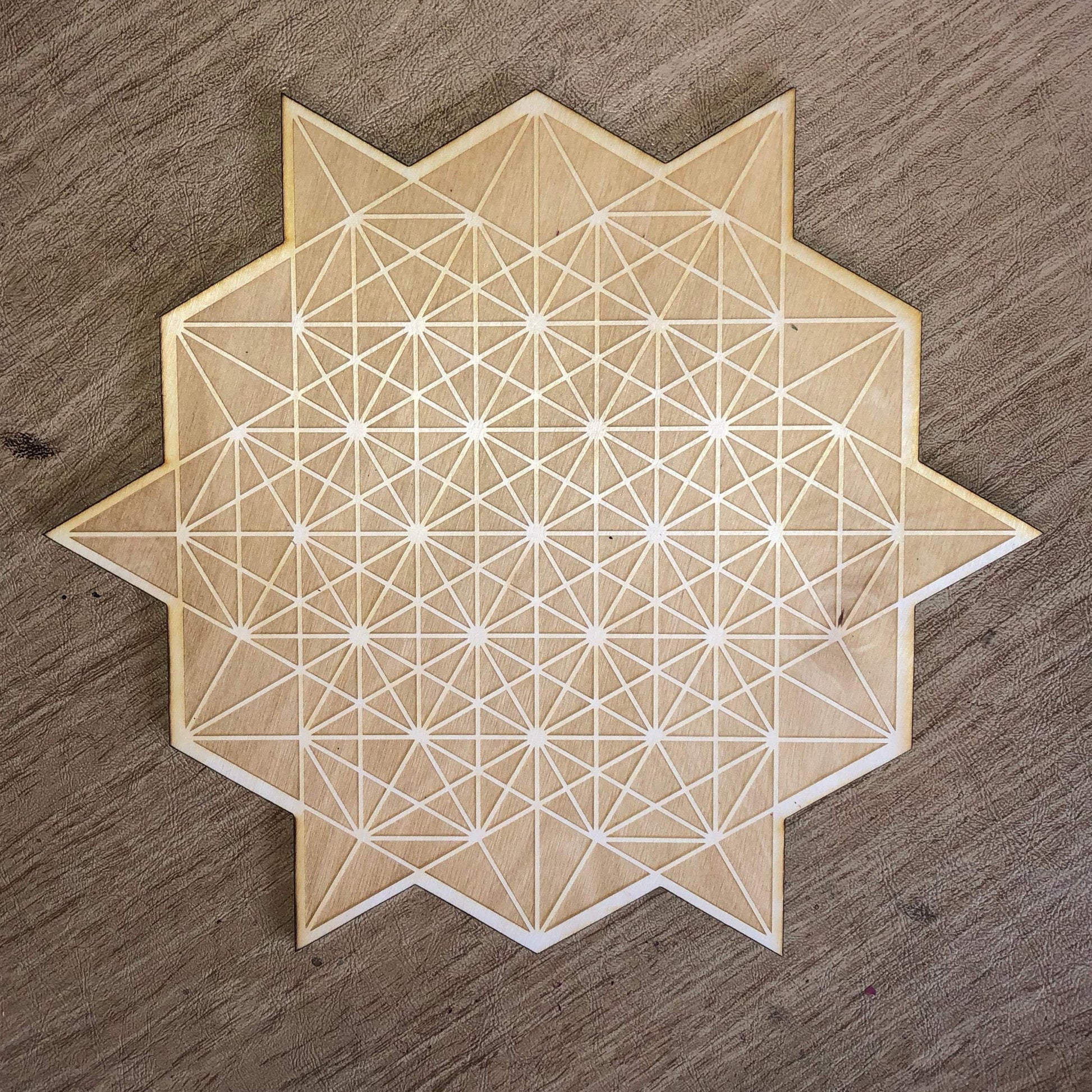 64 Grid Tetrahedron Crystal Grid