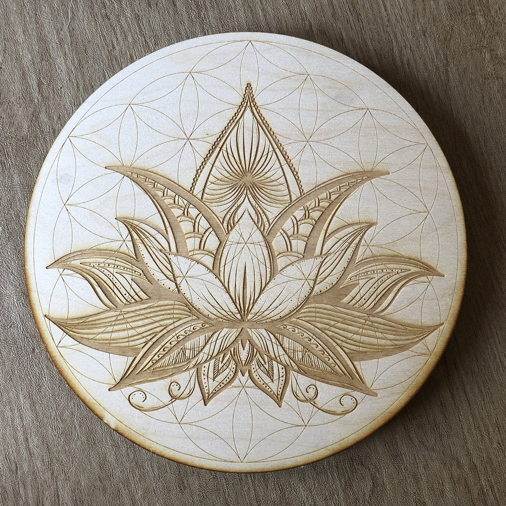 Flower of Life Lotus Crystal Grid #2  