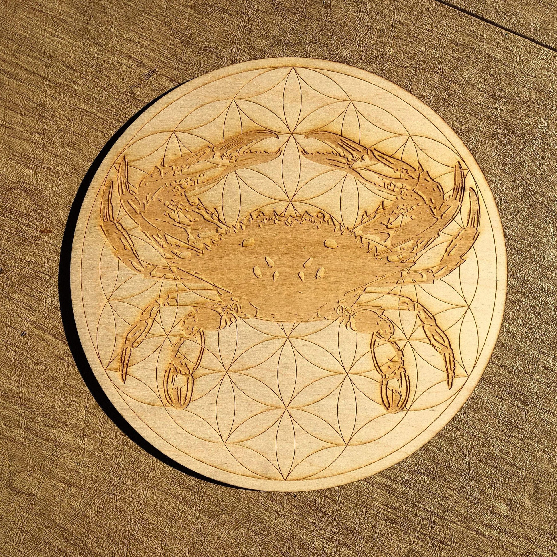 Crab Flower of Life  Crystal Grid 