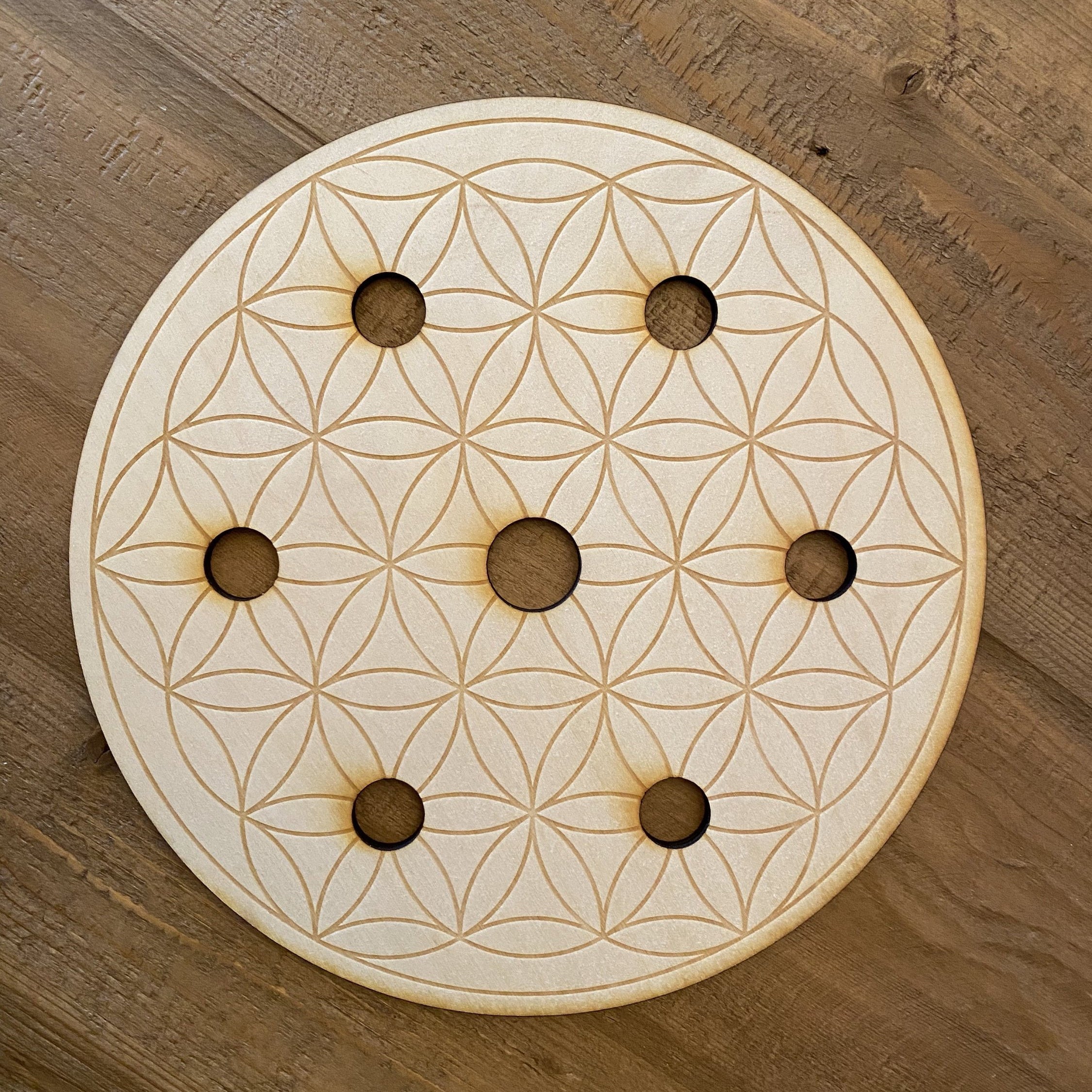 Flower of Life Sphere Holder Crystal Grid - Earth Family Crystals