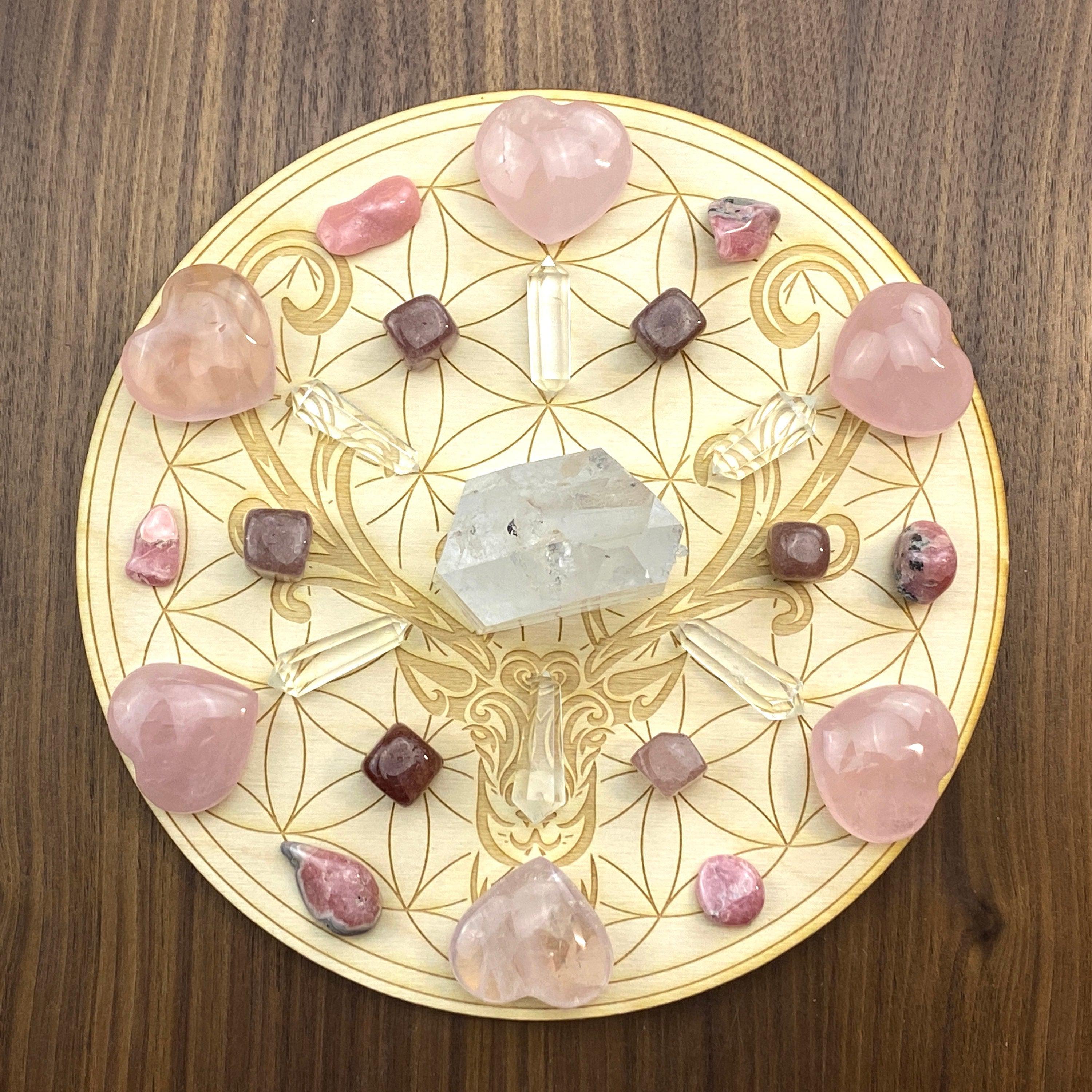 Reindeer Flower of Life Crystal Grid   