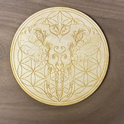 Elephant Flower of Life Crystal Grid    