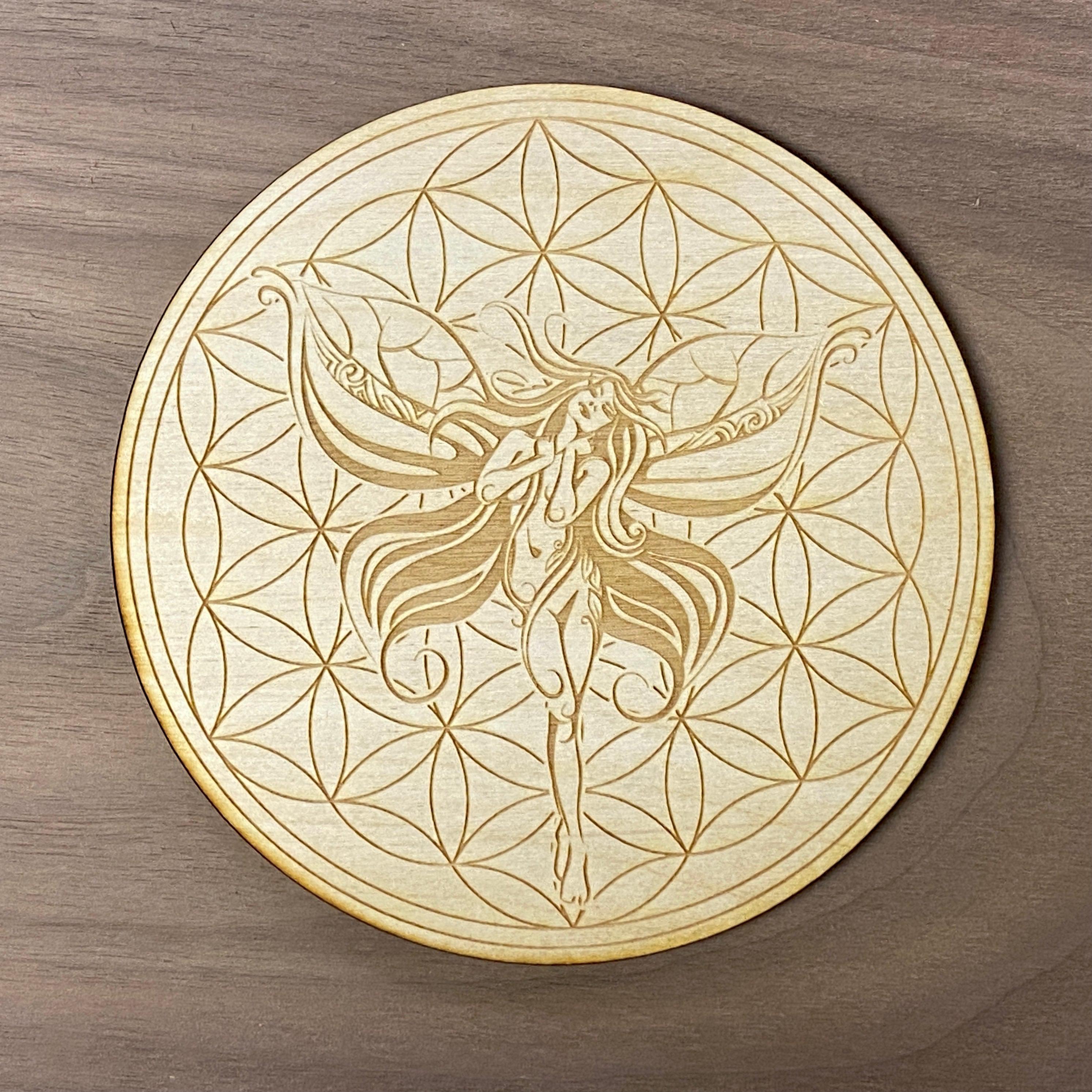 Fairy Flower of Life Crystal Grid   