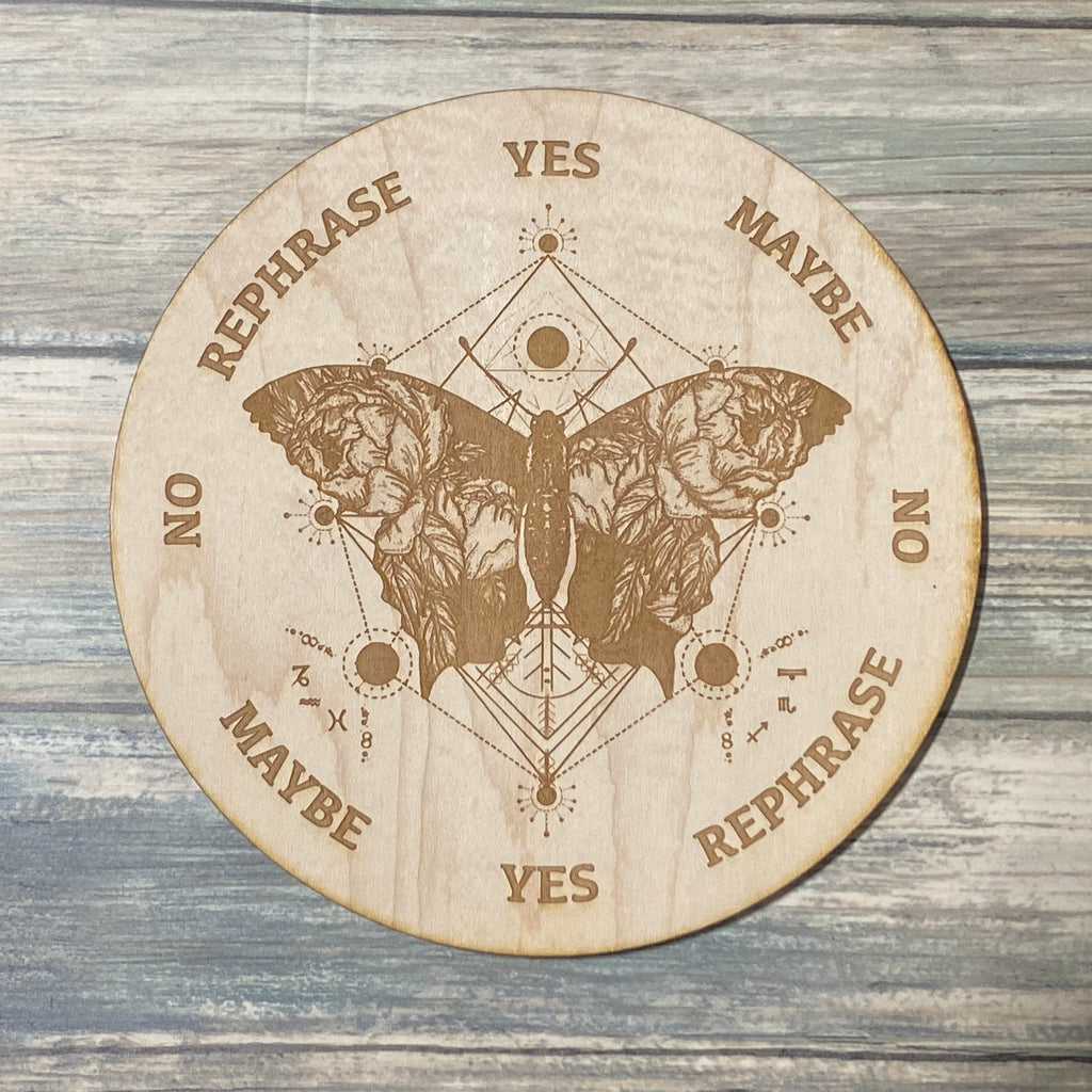 Butterfly Pendulum Board - Butterfly Divination Board - Altar Decoration