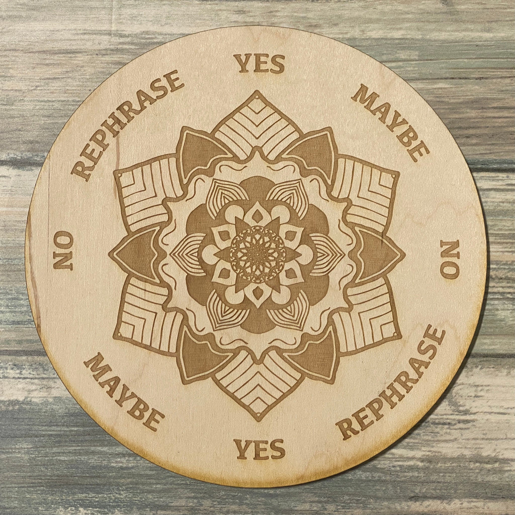 Mandala Pendulum Board - Mandala Divination Board - Altar Decoration