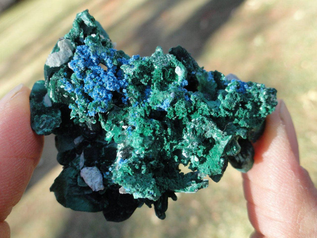 Gorgeous MALACHITE & AZURITE Natural CLUSTER* - Earth Family Crystals