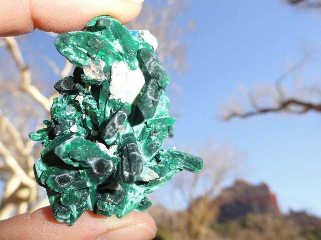 Gorgeous MALACHITE & AZURITE Natural CLUSTER* - Earth Family Crystals