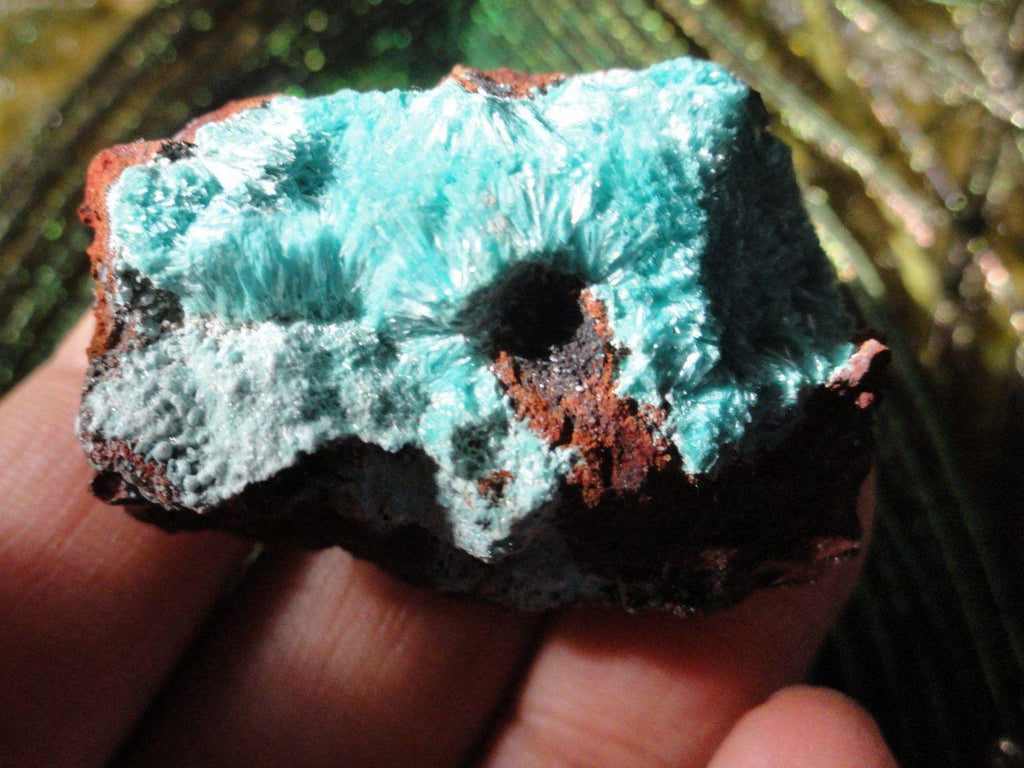 Delicate Fuzzy Blue ROSASITE SPECIMEN* - Earth Family Crystals