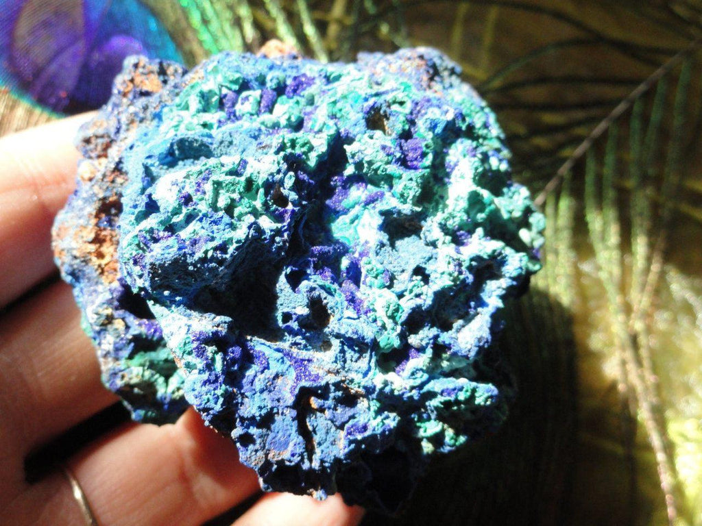 Vibrant Green & Blue AZURITE/ MALACHITE CLUSTER* - Earth Family Crystals