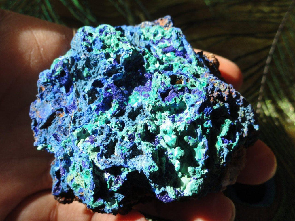 Vibrant Green & Blue AZURITE/ MALACHITE CLUSTER* - Earth Family Crystals