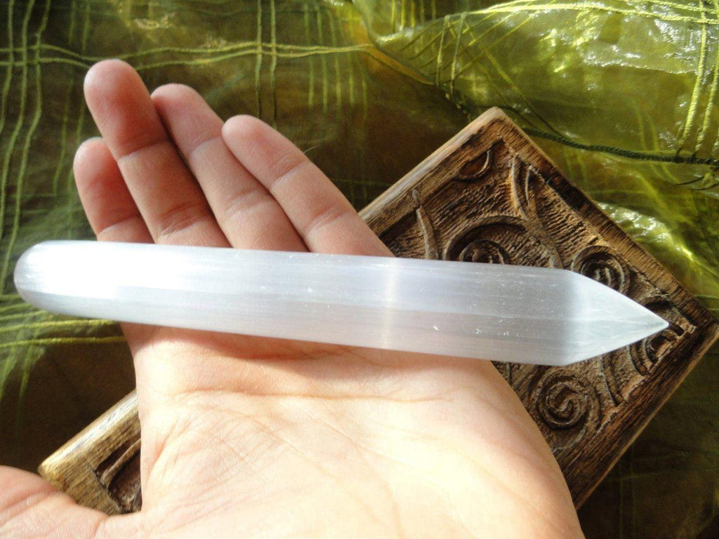 SELENITE WAND ~ The Stone of Accessing Angelic Realms! - Earth Family Crystals
