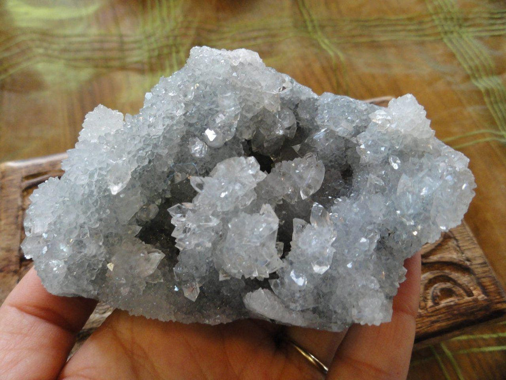 Large CLEAR APOPHYLLITE CLUSTER* - Earth Family Crystals
