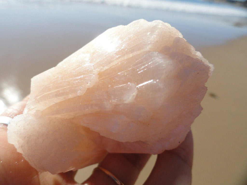 Cotton Candy Pink STILBITE Crystal From India* - Earth Family Crystals