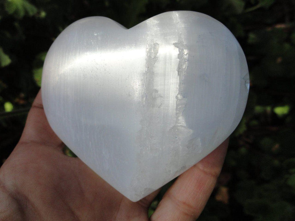 Beautiful SELENITE HEART* - Earth Family Crystals