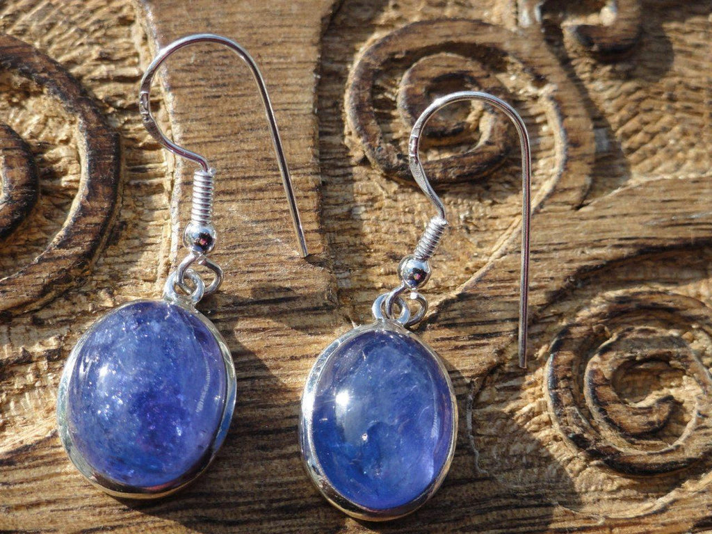 Lovely Lilac TANZANITE EARRINGS In Sterling Silver * - Earth Family Crystals