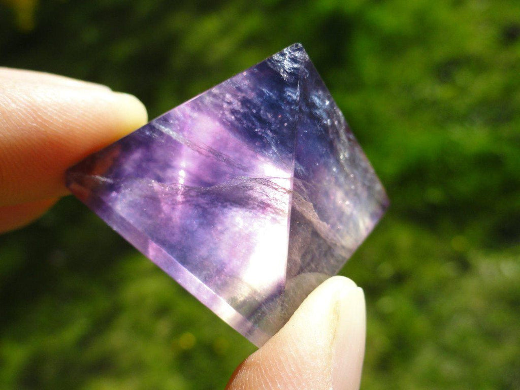Glowing Rainbow FLUORITE PYRAMID* - Earth Family Crystals
