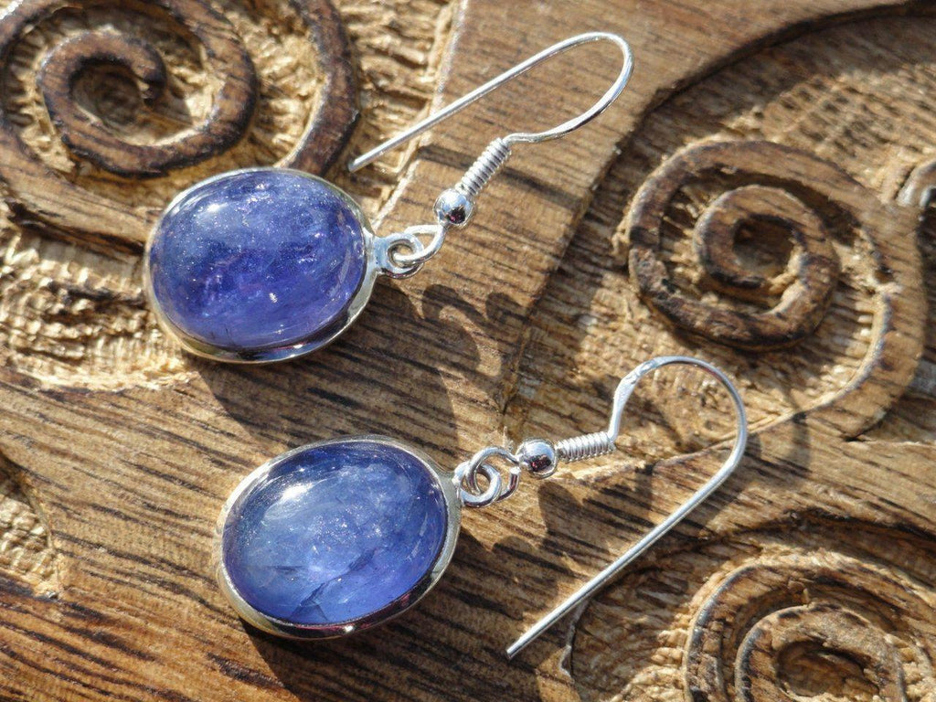 Lovely Lilac TANZANITE EARRINGS In Sterling Silver * - Earth Family Crystals