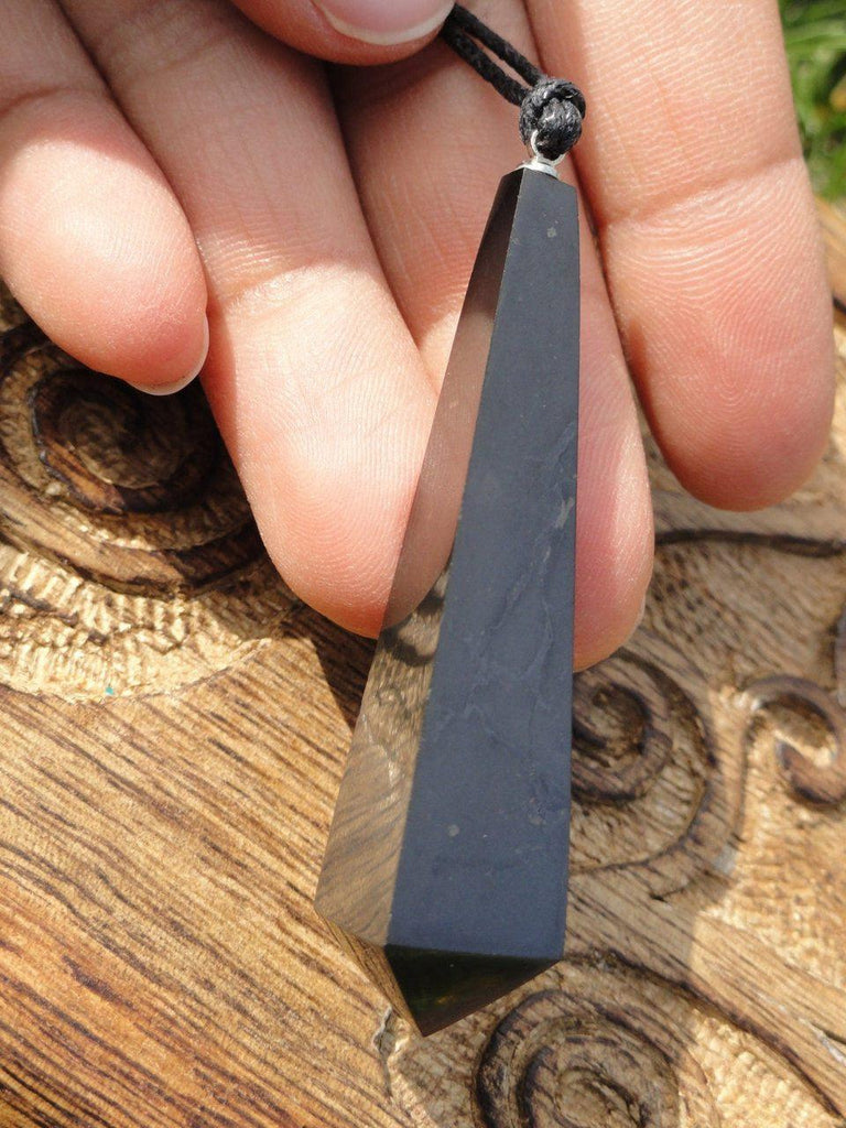 EMF Protective Black SHUNGITE NECKLACE* - Earth Family Crystals