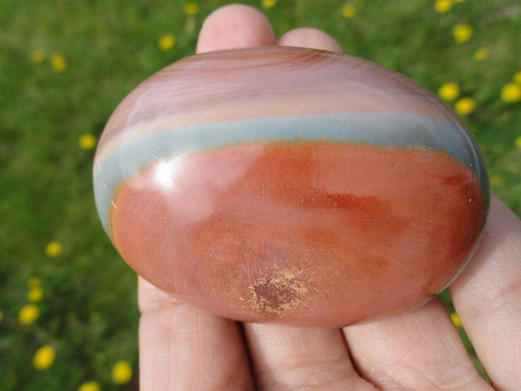Colorful POLYCHROME JASPER Palm Stone* - Earth Family Crystals