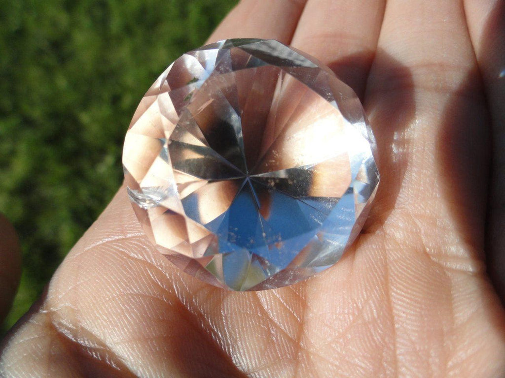 Sparkling Diamond Cut CLEAR QUARTZ CRYSTAL* - Earth Family Crystals