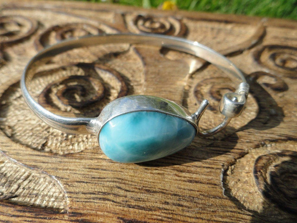 Amazing High Quality LARIMAR BRACELET In Sterling Silver* - Earth Family Crystals