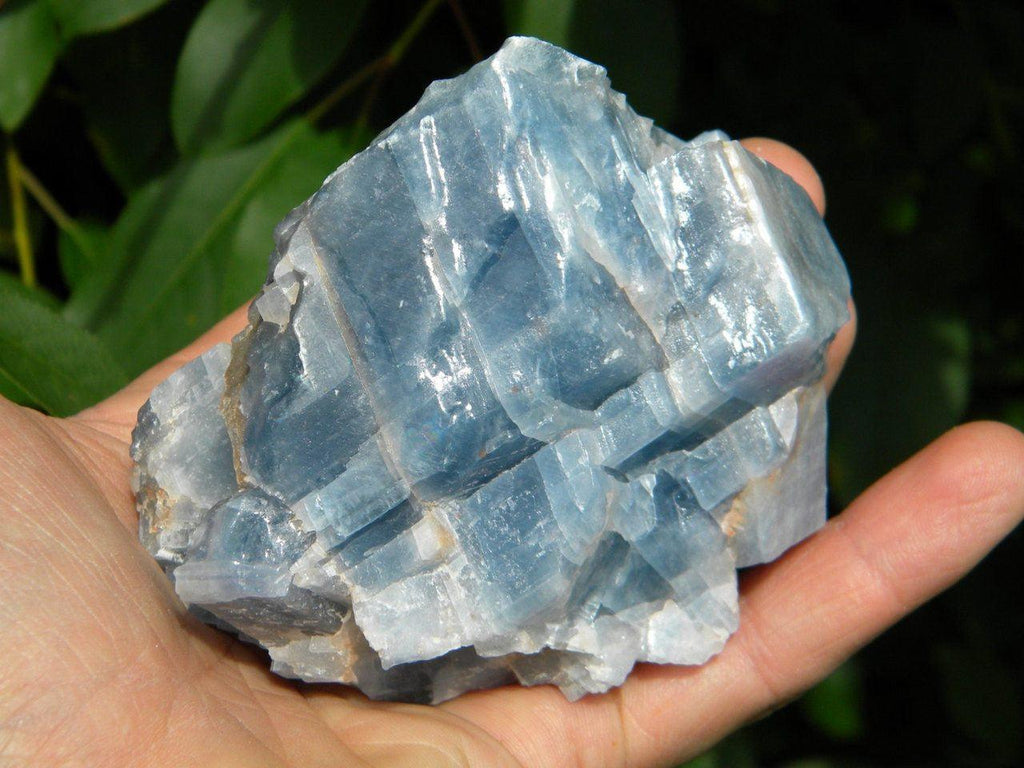 Chunky Deep BLUE CALCITE Free-form Specimen From Mexico* Hippie Healing Reiki Magic throat Chakra - Earth Family Crystals