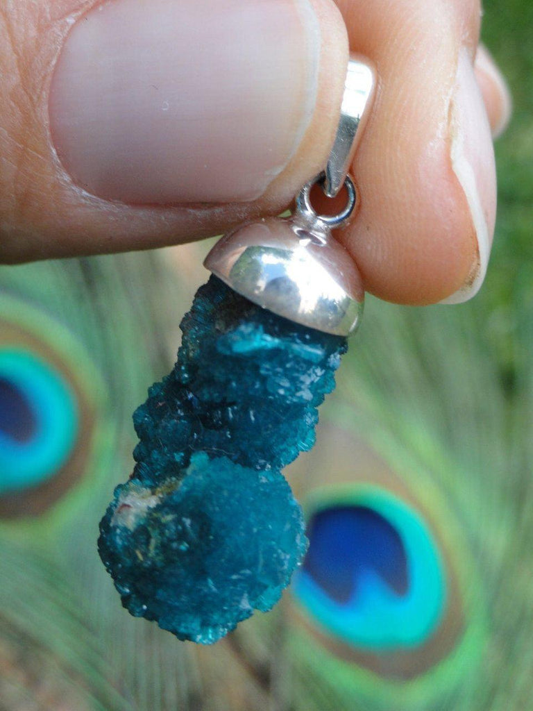 Brilliant Electric Blue CAVANSITE PENDANT~(Includes FREE Silver Chain) - Earth Family Crystals