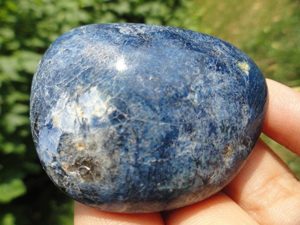 Dark Blue DUMORTIERITE Palm Stone* - Earth Family Crystals