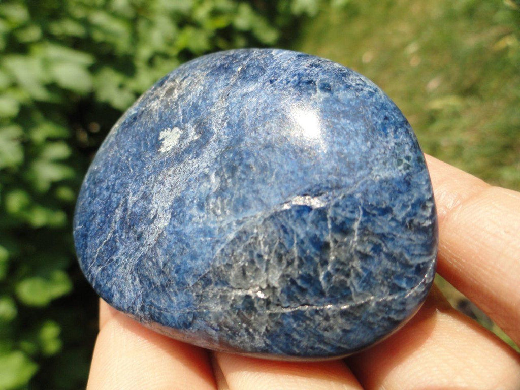 Dark Blue DUMORTIERITE Palm Stone* - Earth Family Crystals