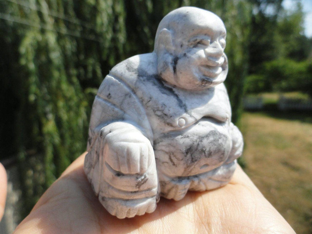 HOWLITE BUDDHA CARVING* - Earth Family Crystals