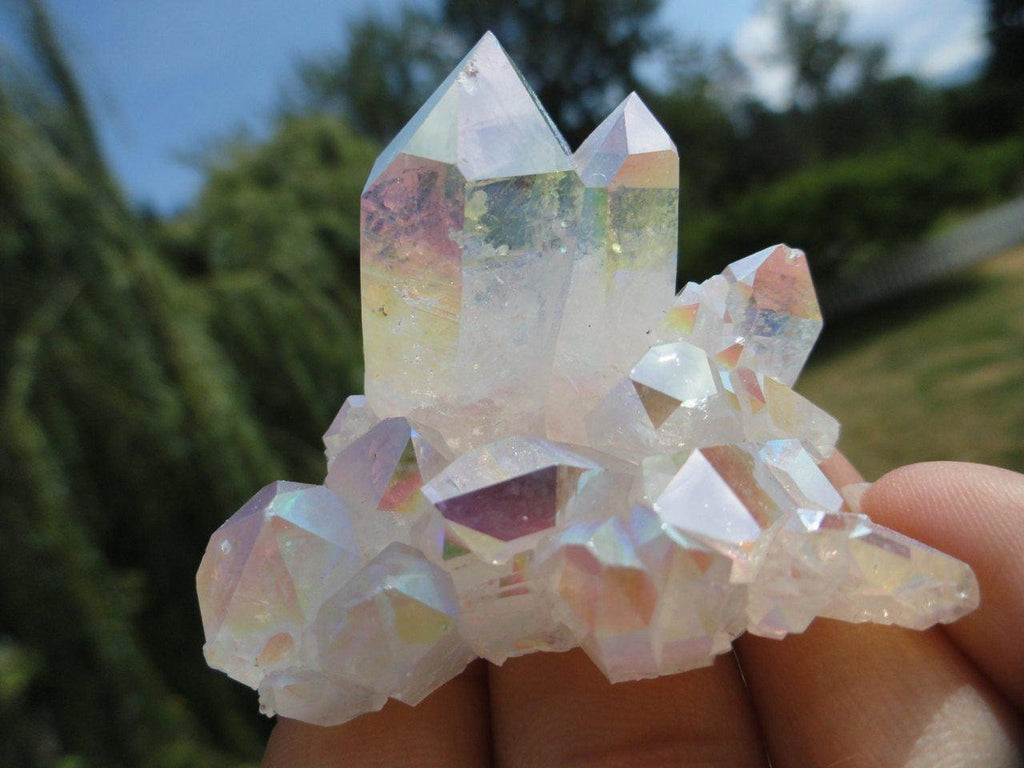 RESERVED For DeathBecomesMe* Gorgeous Glowing ANGEL AURA Cluster* Hippie Reiki New age Magic - Earth Family Crystals