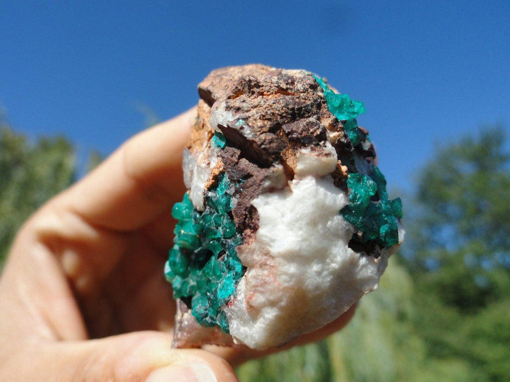 Gorgeous Gemmy Emerald Green Dioptase on Matrix* - Earth Family Crystals