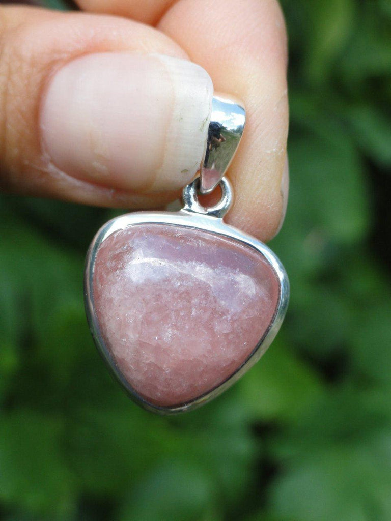 Ultra Feminine PINK RHODOCHROSITE PENDANT In sterling Silver (Includes Free Silver Chain)* - Earth Family Crystals