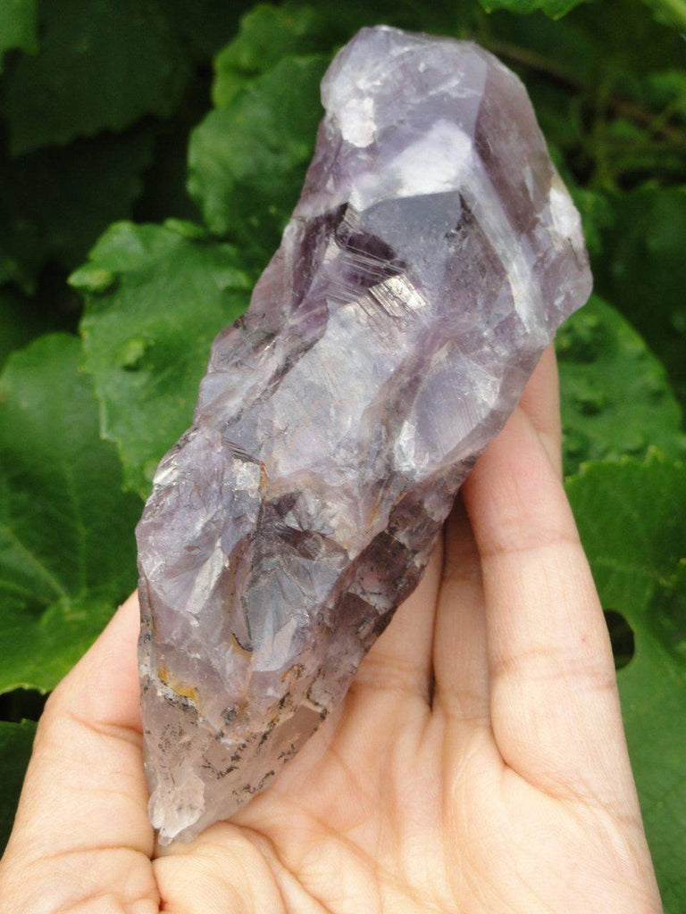 Violet Flame AURALITE-23 Reiki Wand* (Amethyst, Green Quartz, Citrine,Cacoxenite, Lepidocrosite, Ajoite, Hematite) - Earth Family Crystals