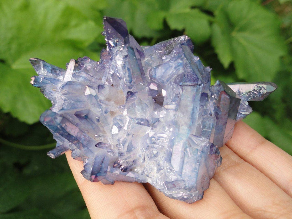 Large Amazing Blue Ray TANZAN AURA QUARTZ Cluster* Reiki Magic Hippie Healing - Earth Family Crystals