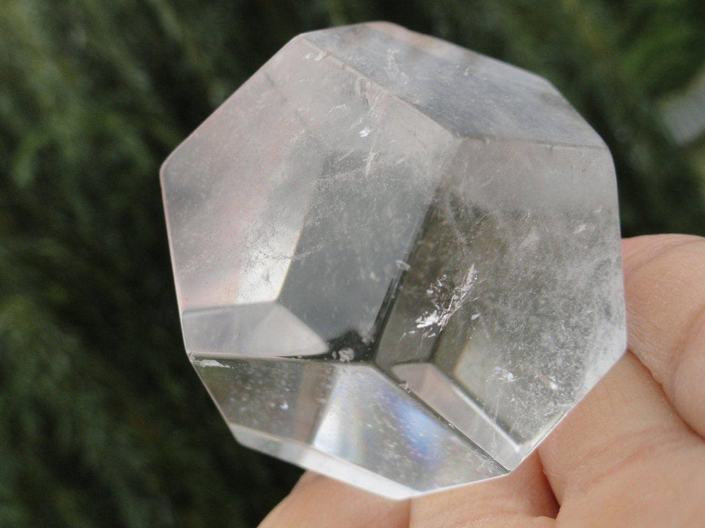 Jumbo CLEAR QUARTZ DODECAHEDRON Sacred Geometry Shape* - Earth Family Crystals
