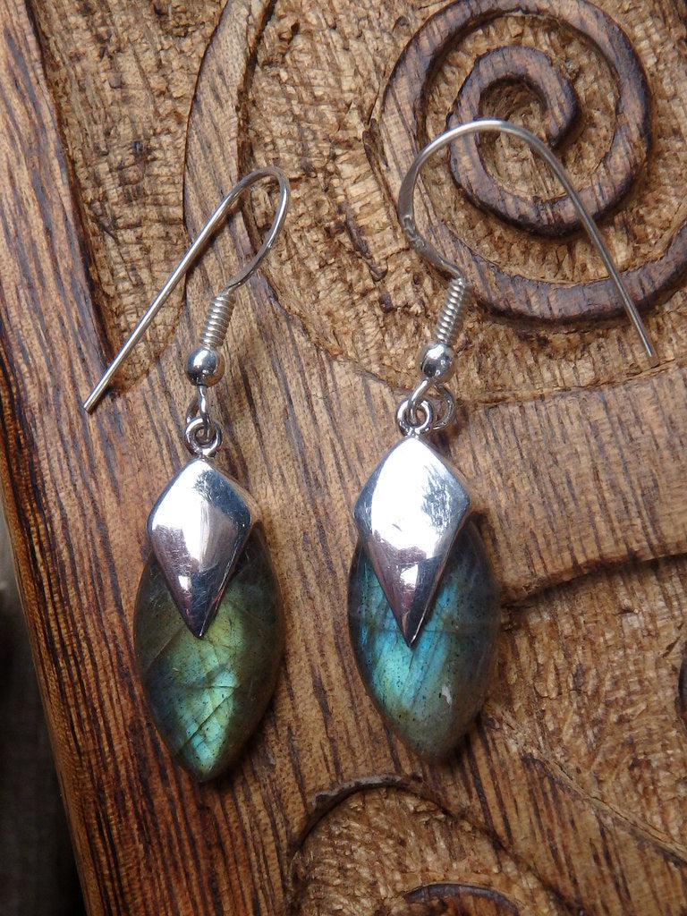 Reserved For Danielle G. Fabulous Set of Labradorite Earrings In Sterling Silver - Earth Family Crystals