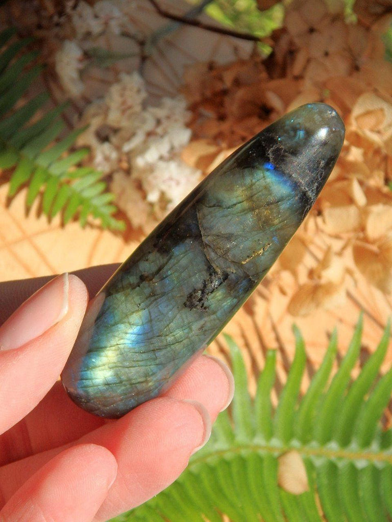 Adorable Hand Held Labradorite Massage Wand Perfect For Energy Work - Earth Family Crystals