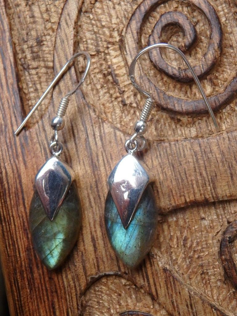 Reserved For Danielle G. Fabulous Set of Labradorite Earrings In Sterling Silver - Earth Family Crystals