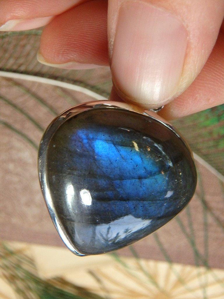 Amazing Flash Labradorite Gemstone Pendant In Sterling Silver (Includes Silver Chain) 14 - Earth Family Crystals