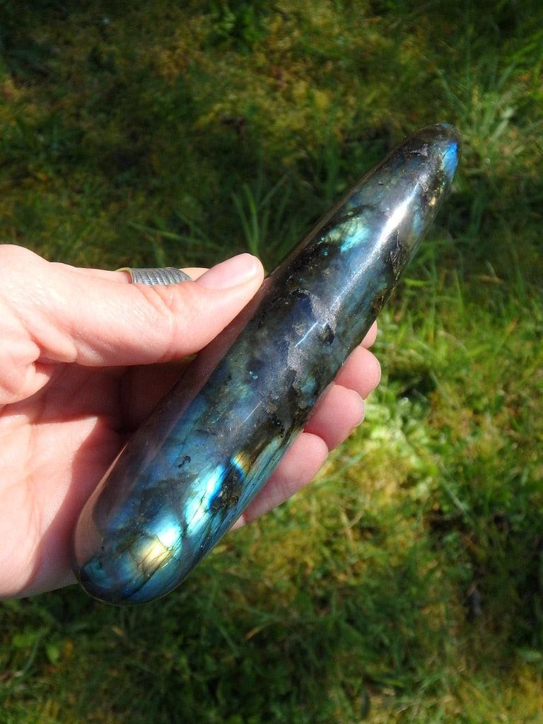 Lovely Large Labradorite Wand Ideal for Massage - Earth Family Crystals