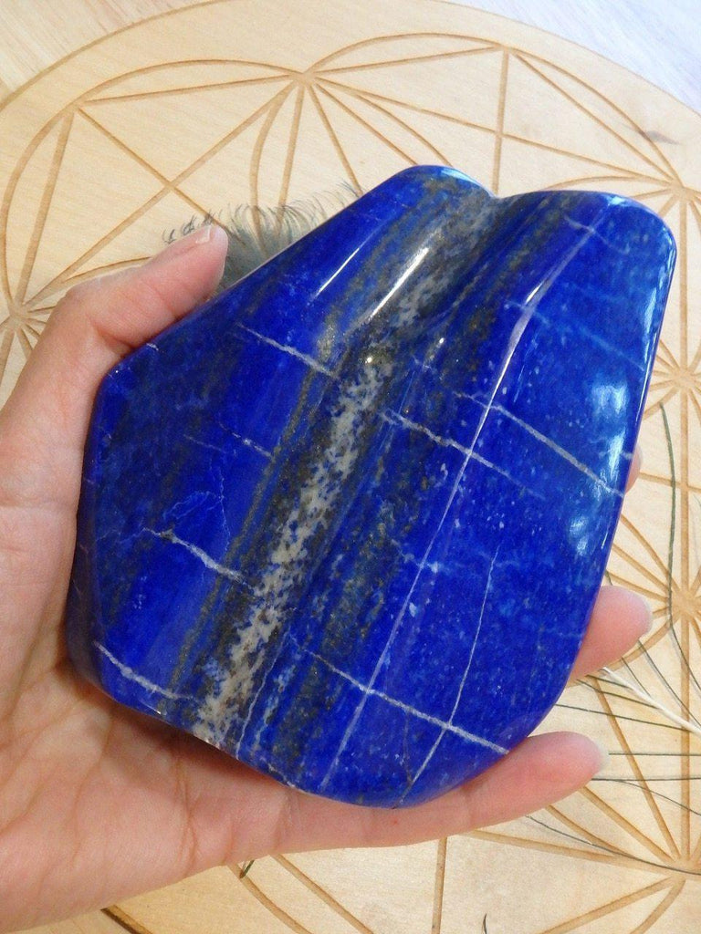 AA Grade~ Deep Azure Blue Large Free Form Lapis Lazuli Display Specimen - Earth Family Crystals