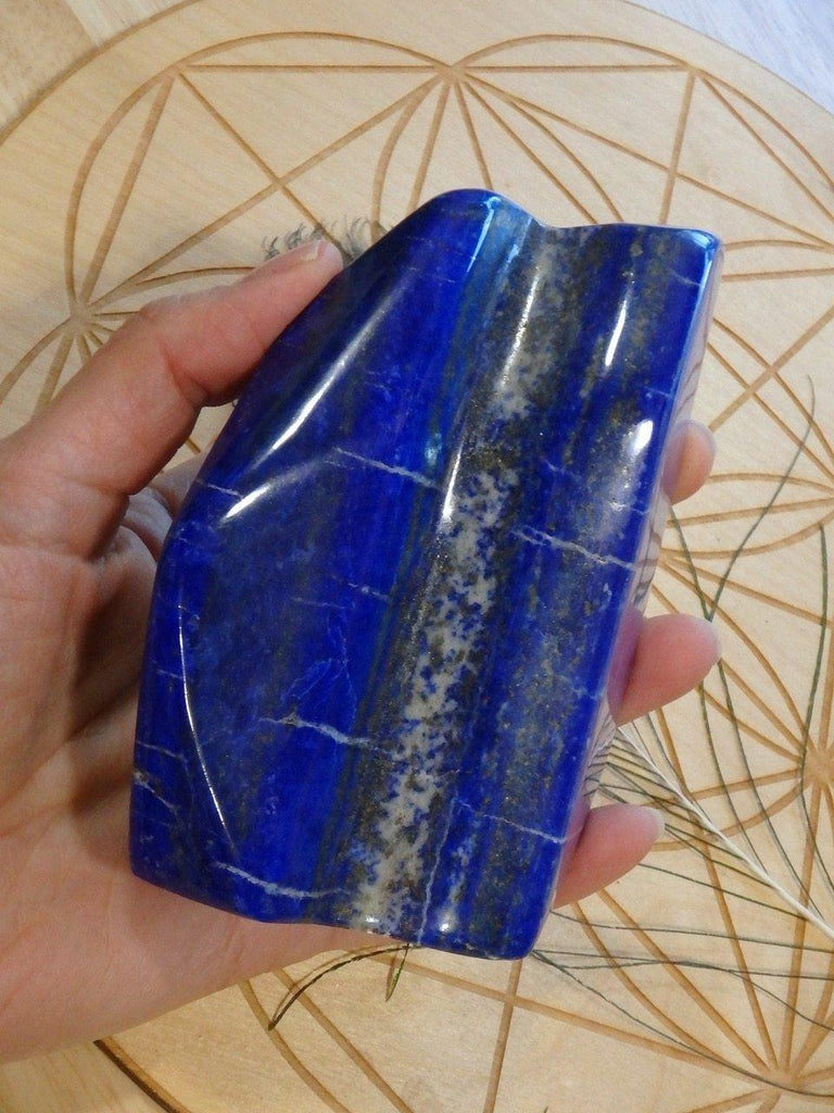 AA Grade~ Deep Azure Blue Large Free Form Lapis Lazuli Display Specimen - Earth Family Crystals